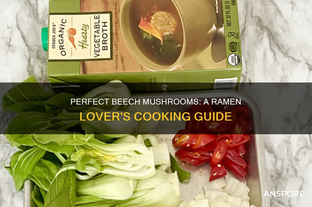 how to cook beech mushrooms for ramen