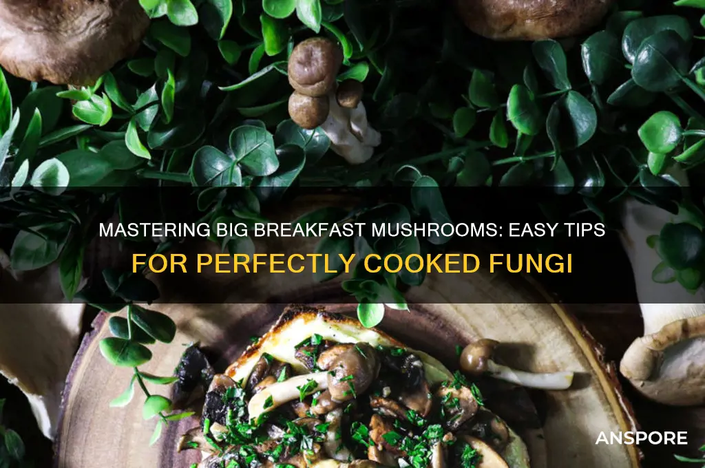 how to cook big breakfast mushrooms