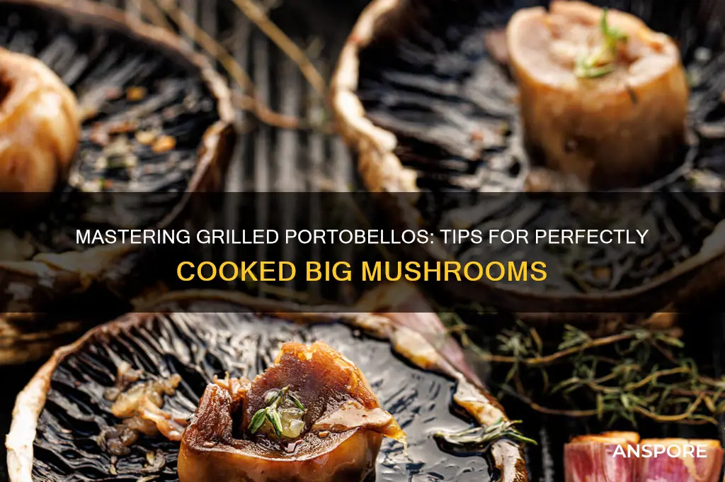 how to cook big mushrooms on the grill