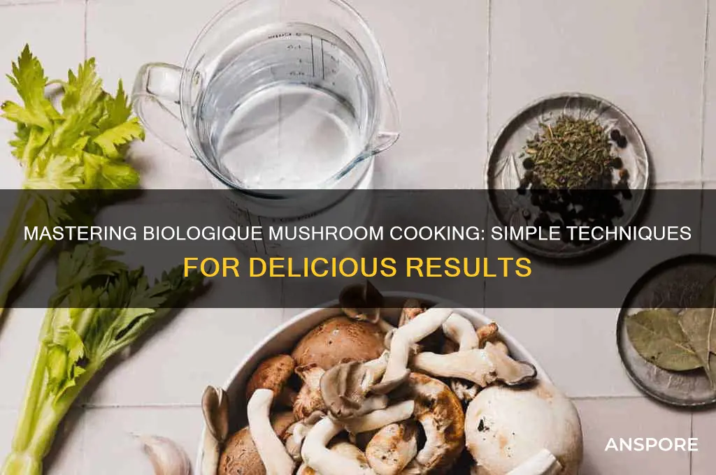 how to cook biologique mushrooms