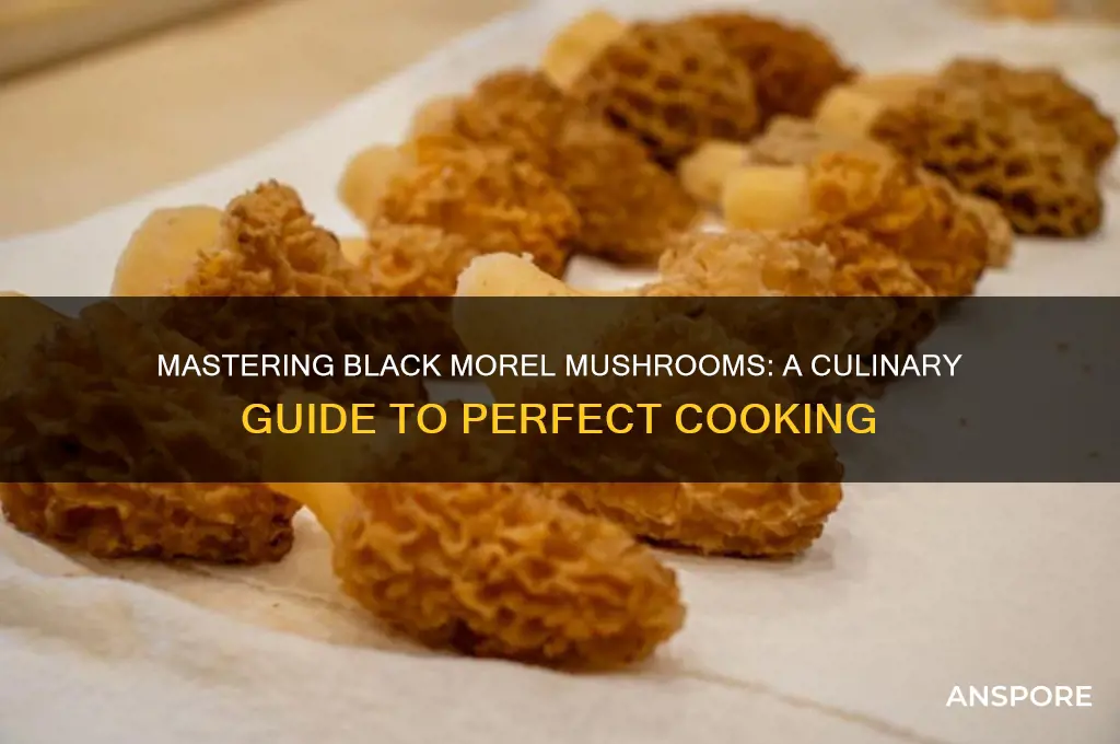 how to cook black morel mushrooms