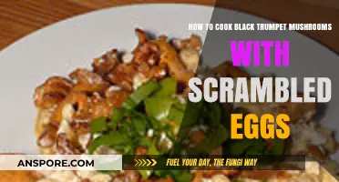 Savory Black Trumpet Mushrooms and Scrambled Eggs Breakfast Recipe