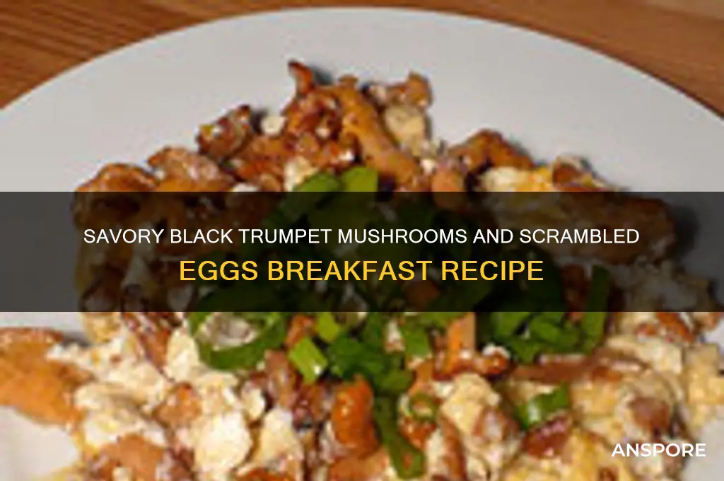 how to cook black trumpet mushrooms with scrambled eggs