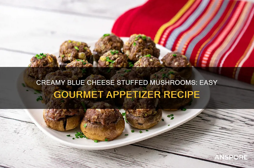 how to cook blue cheese stuffed mushrooms