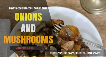 Sautéing Broccoli, Cauliflower, Onions, and Mushrooms: A Simple Veggie Delight