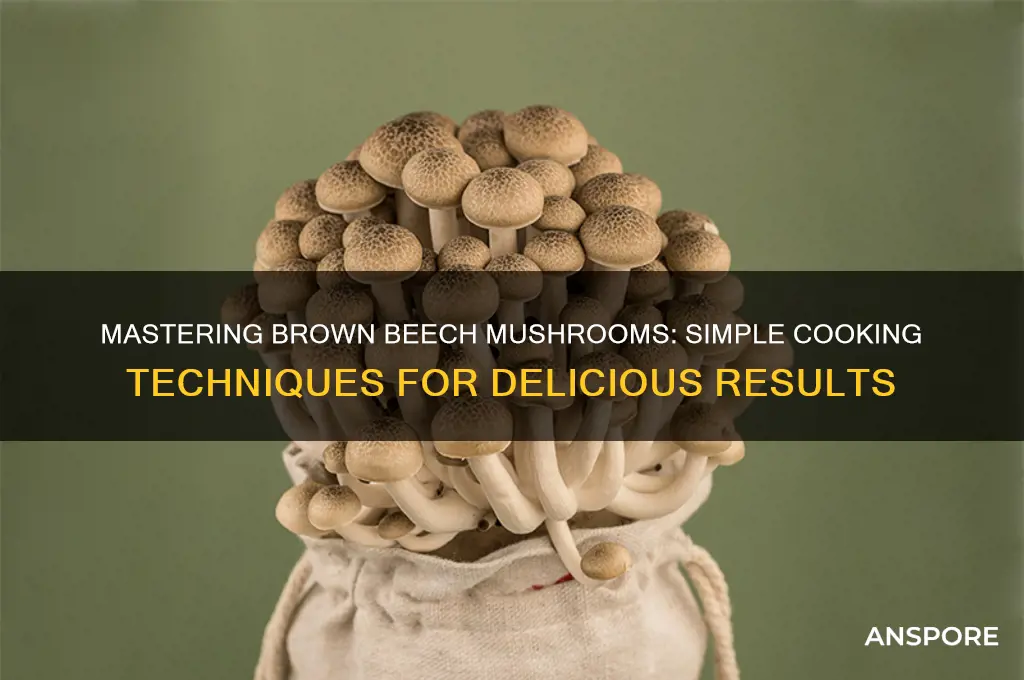 how to cook brown beech mushrooms