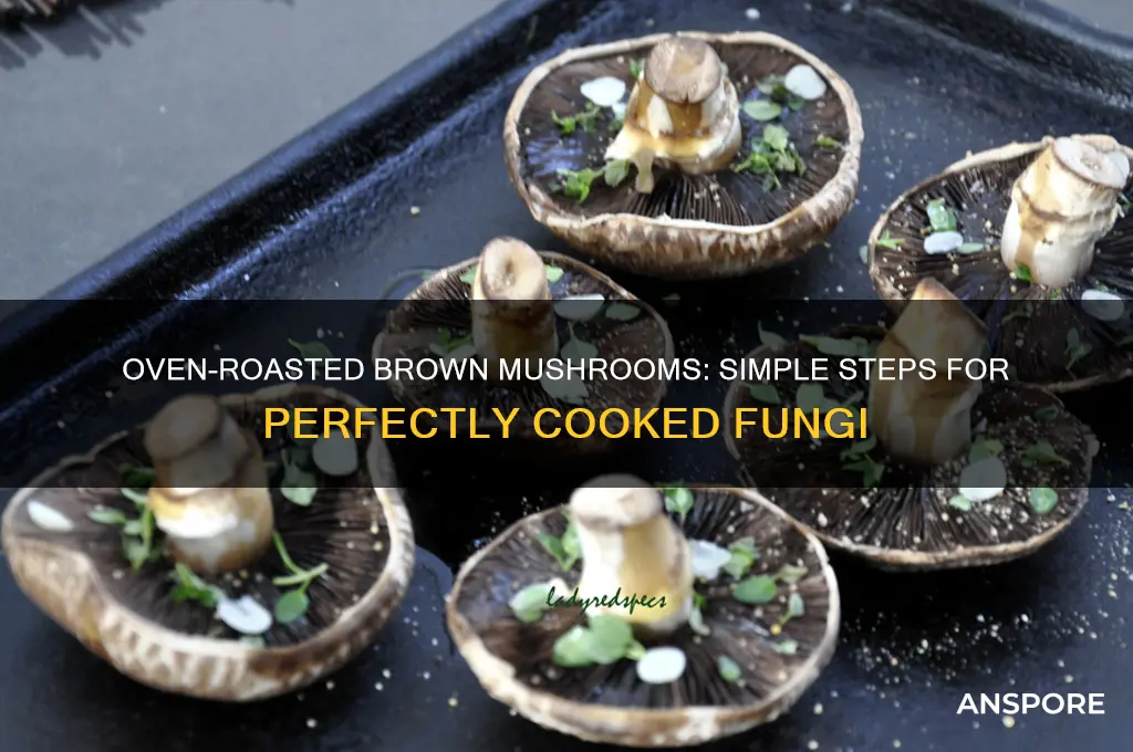 how to cook brown mushrooms in the oven