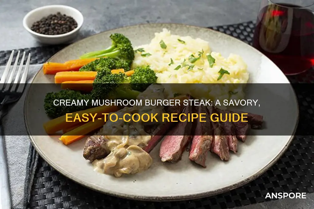 how to cook burger steak with cream of mushroom