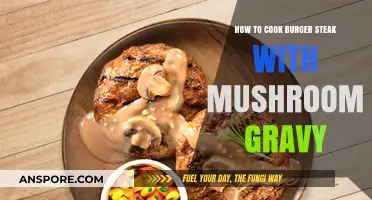 Sizzling Burger Steak with Creamy Mushroom Gravy: A Step-by-Step Guide