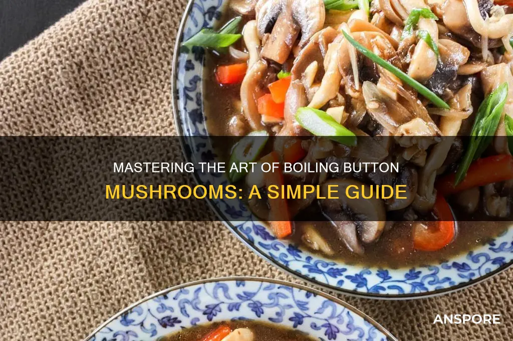 how to cook button mushrooms boil