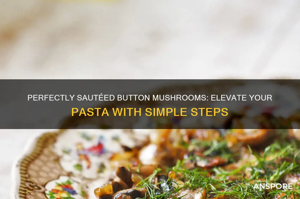 how to cook button mushrooms for pasta