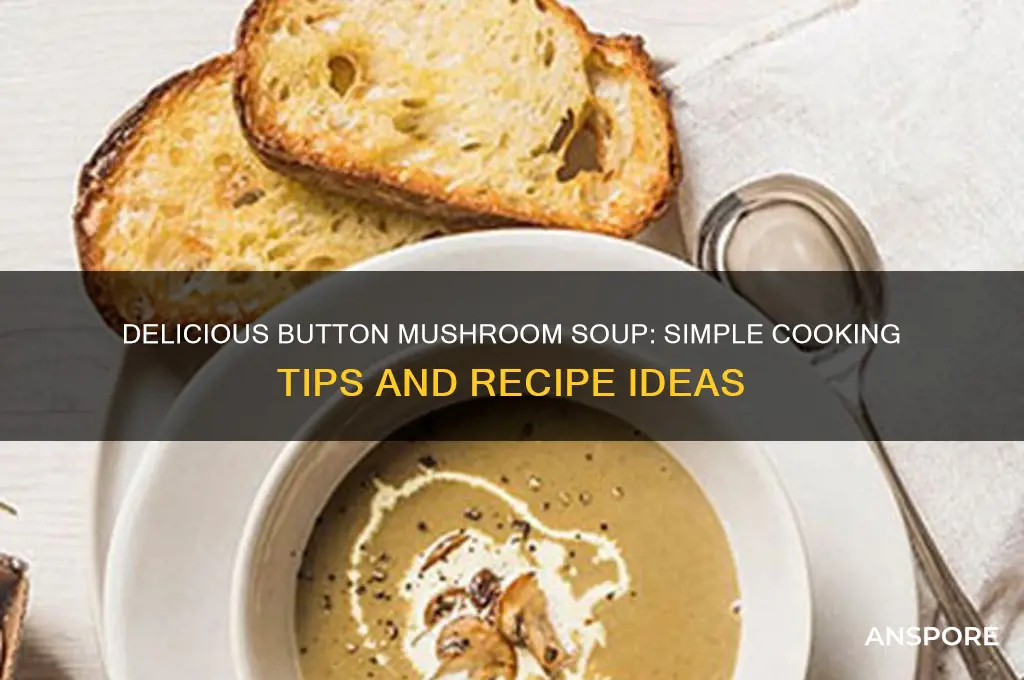 how to cook button mushrooms in soup