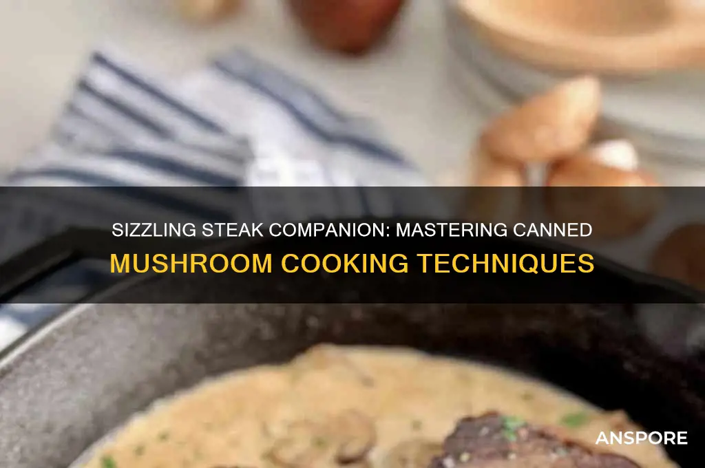 how to cook canned mushrooms for steak