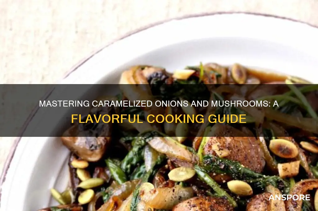 how to cook caramelized onions and mushrooms