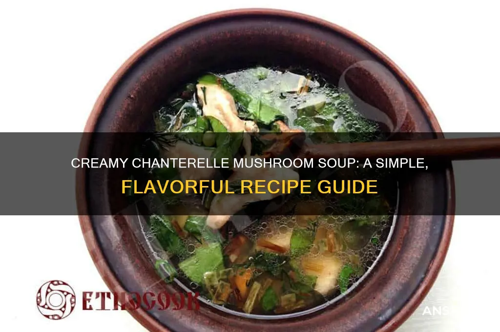 how to cook chanterelle mushroom soup