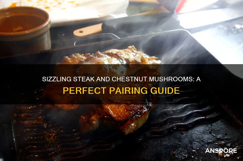 how to cook chestnut mushrooms with steak