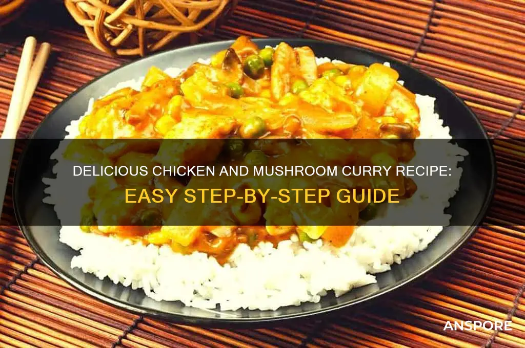 how to cook chicken and mushroom curry