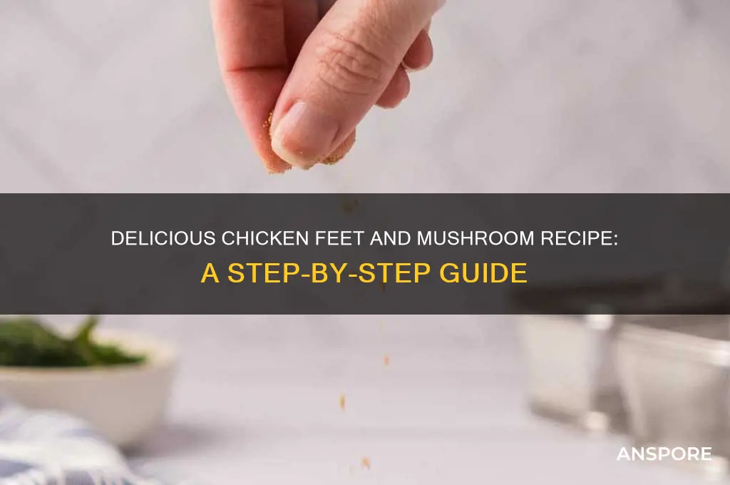 how to cook chicken feet with mushroom