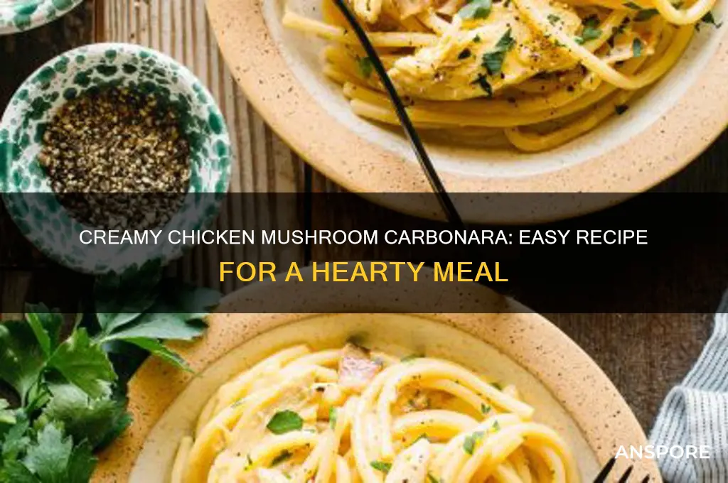 how to cook chicken mushroom carbonara