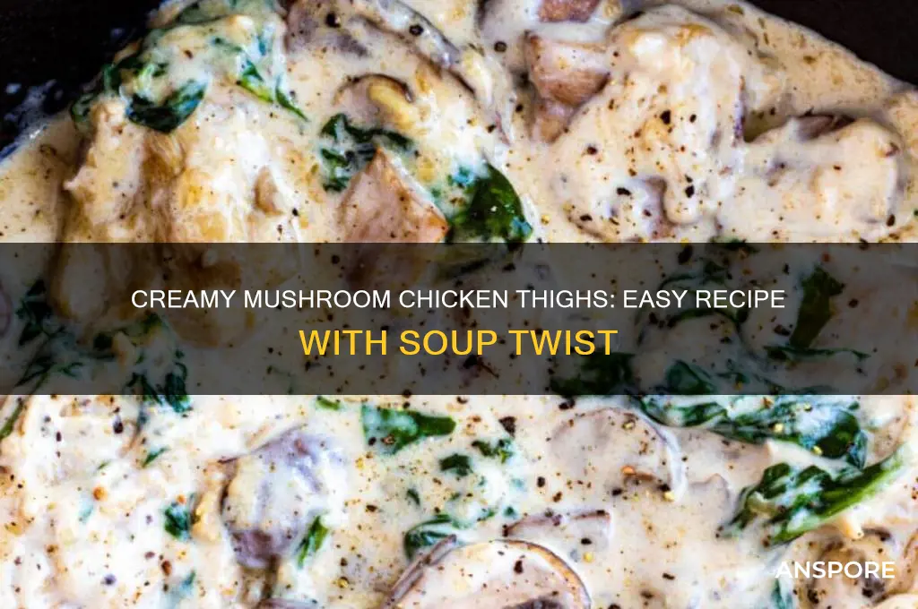how to cook chicken thighs with cream of mushroom soup