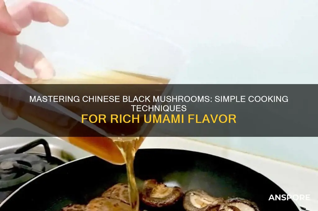 how to cook chinese black mushrooms