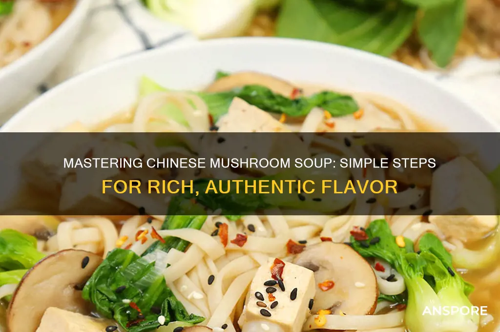 how to cook chinese mushroom soup