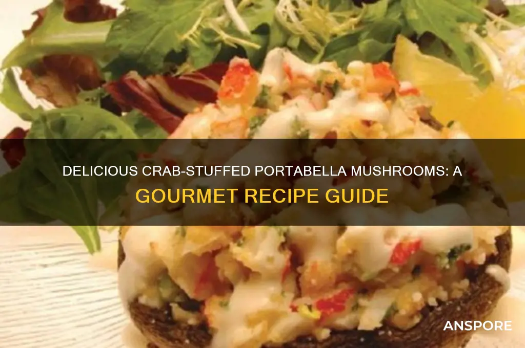 how to cook crab stuffed portabella mushrooms