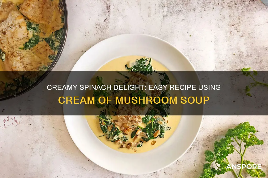 how to cook creamed spinach using cream of mushroom soup