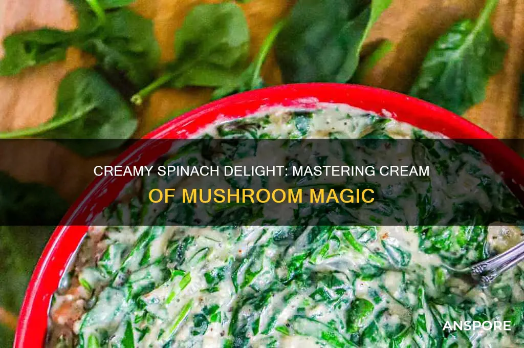how to cook creamed spinach using cream of mushroom