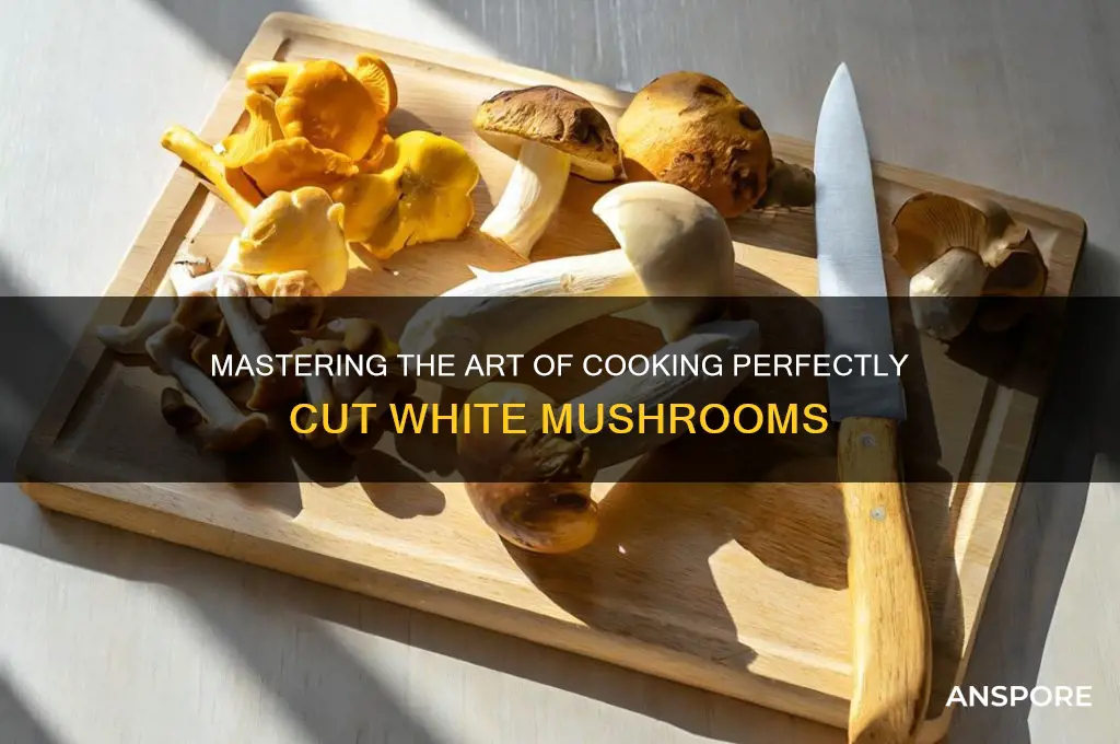 how to cook cut white mushrooms