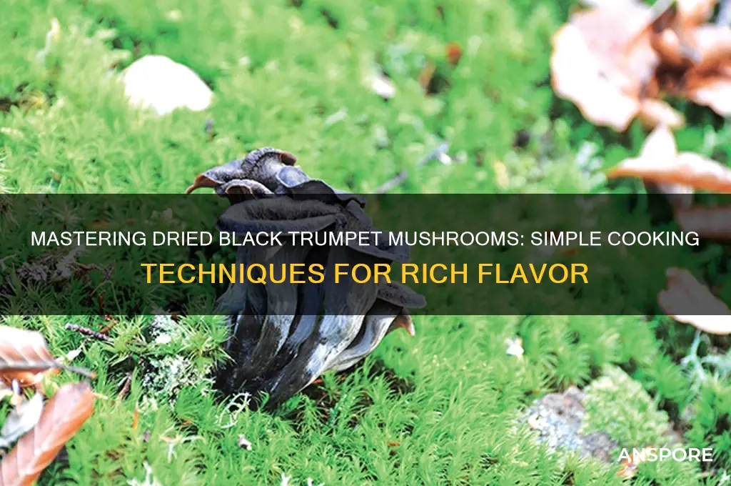 how to cook dried black trumpet mushrooms