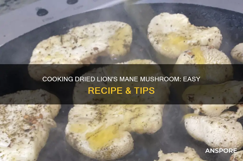 how to cook dried lion mane mushroom