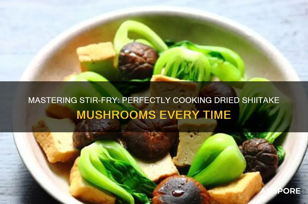 how to cook dried shiitake mushrooms for stir fry
