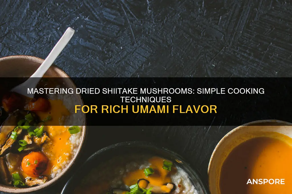 how to cook dried shitake mushroom