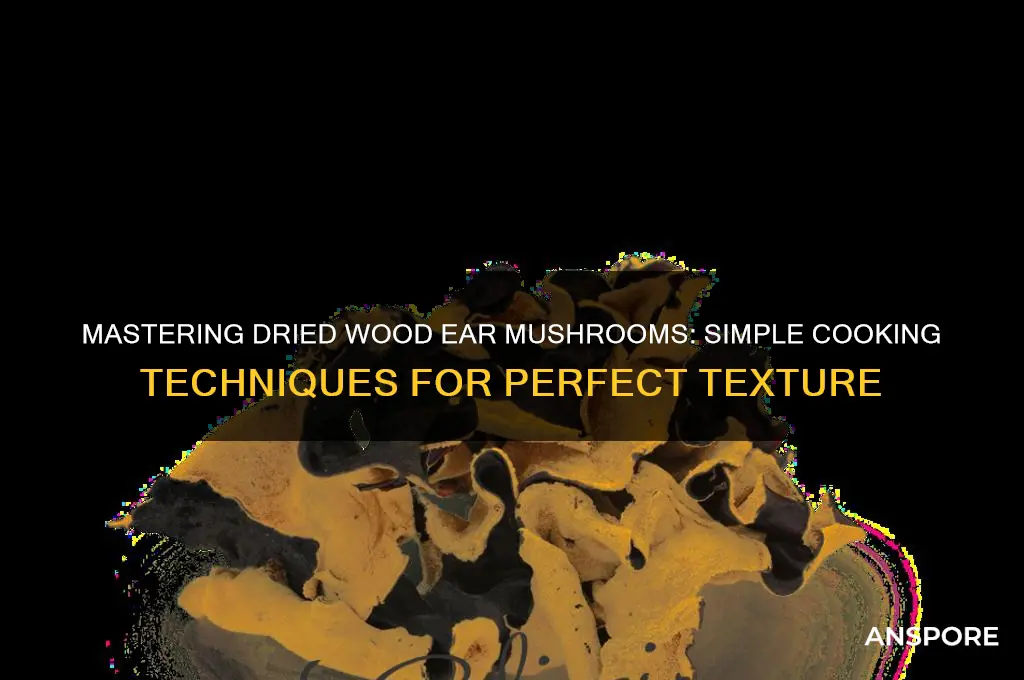 how to cook dried wood ear mushrooms