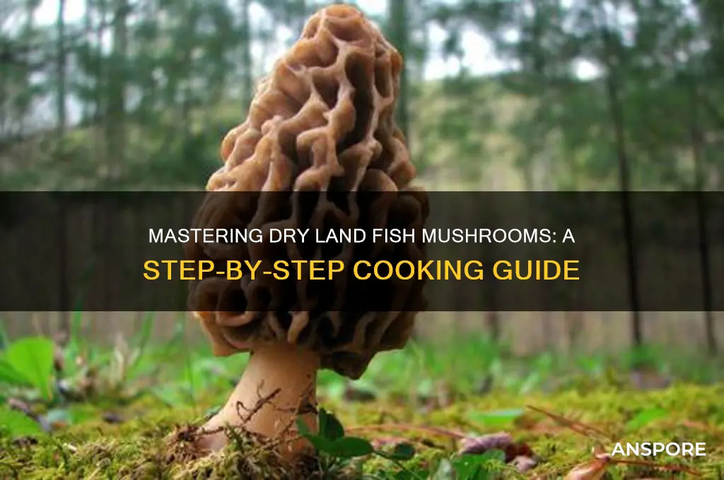 how to cook dry land fish mushrooms