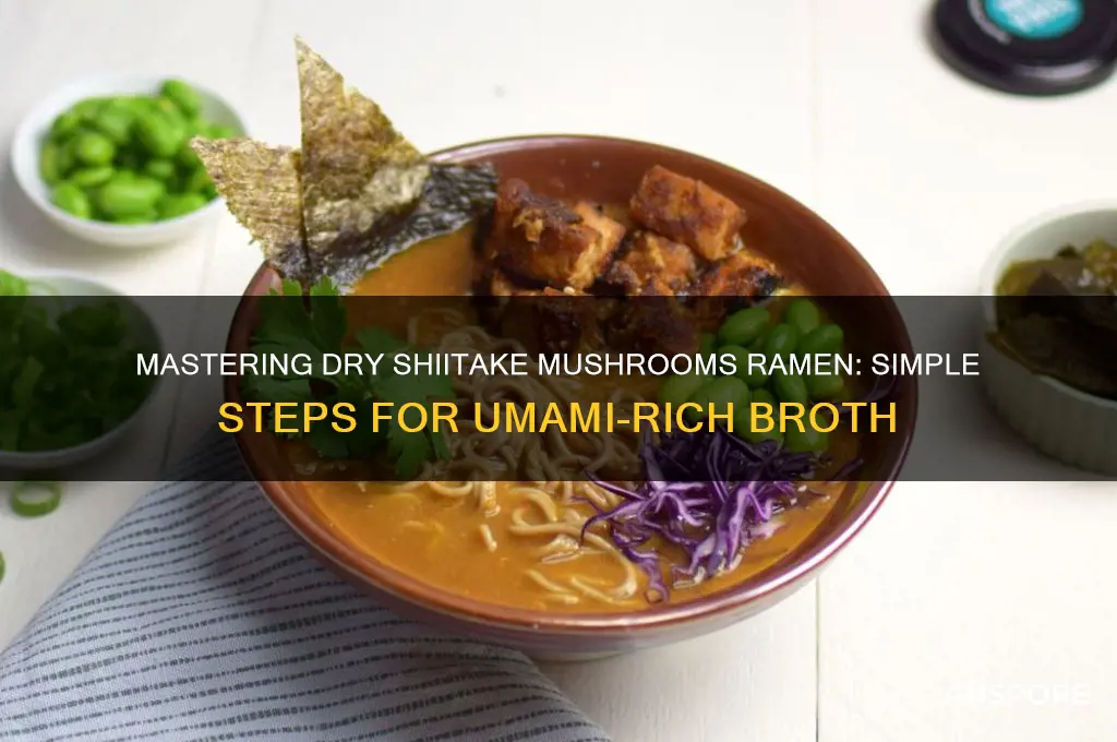how to cook dry shiitake mushrooms ramen