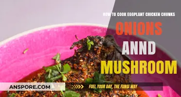 Sizzling Eggplant Chicken with Onions and Mushrooms: A Flavorful Skillet Recipe