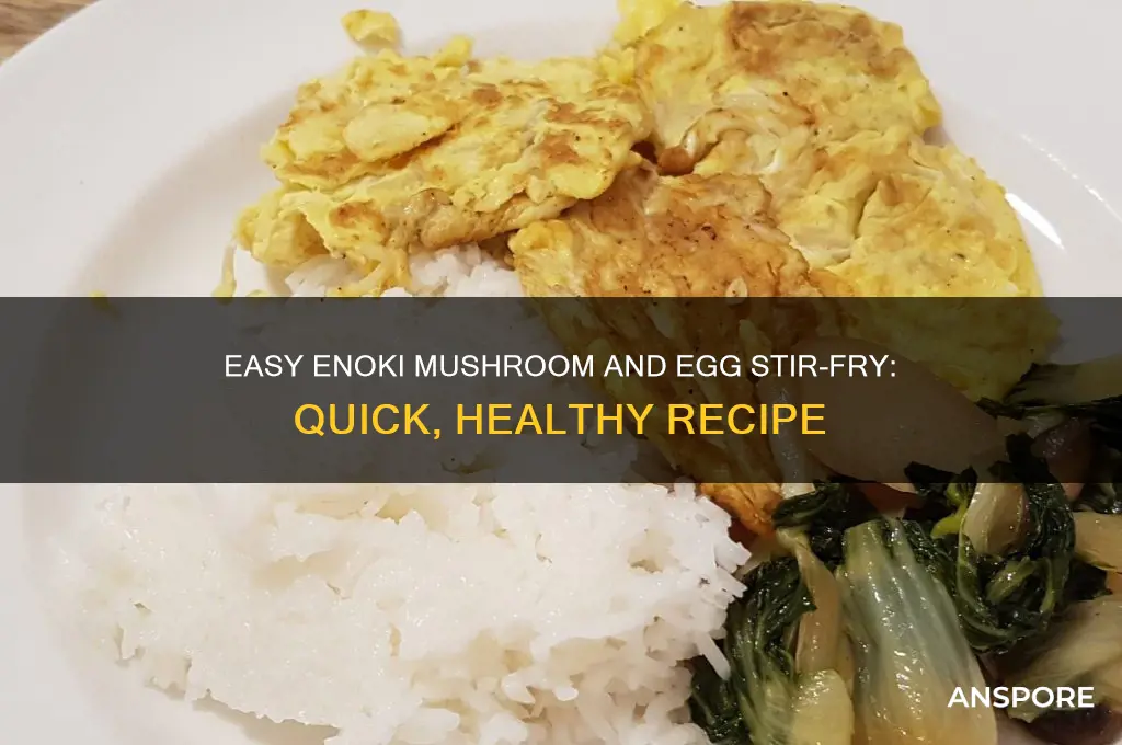 how to cook enoki mushrooms with egg