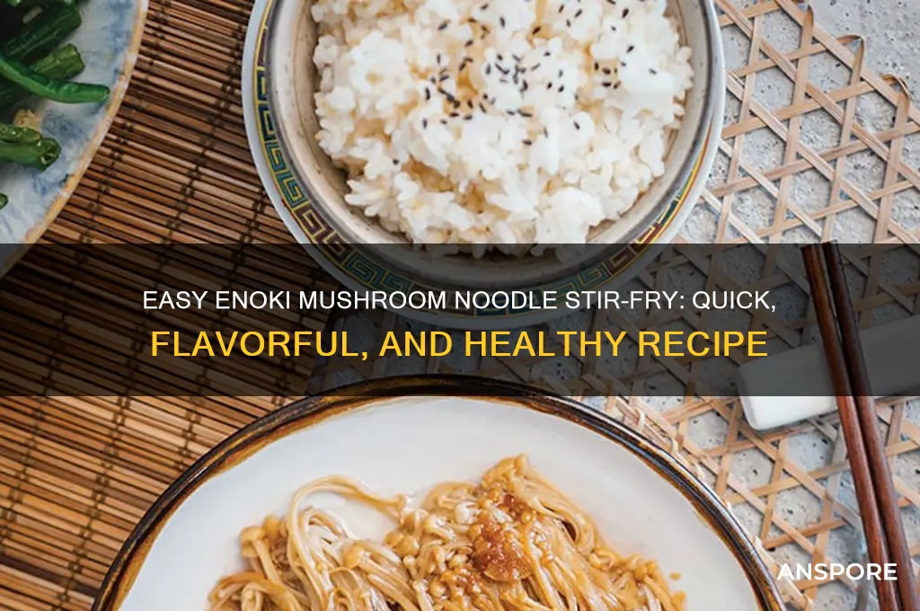 how to cook enoki mushrooms with noodles