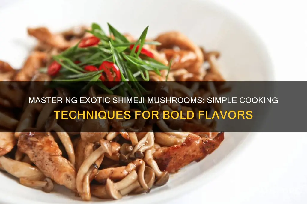 how to cook exotic shimeji mushrooms