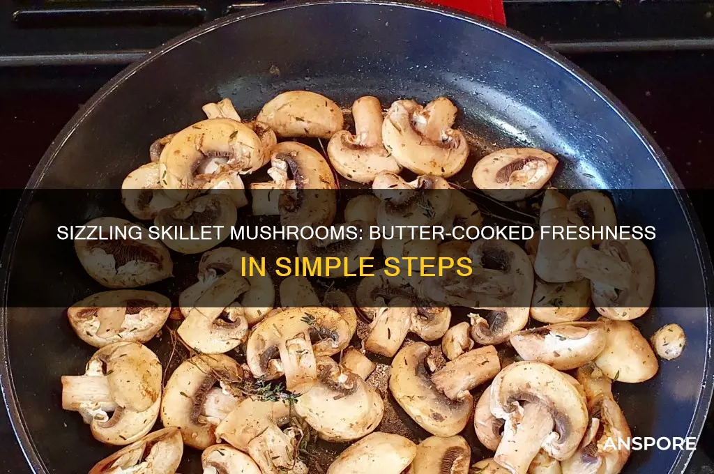 how to cook fresh mushrooms in butter in skilet
