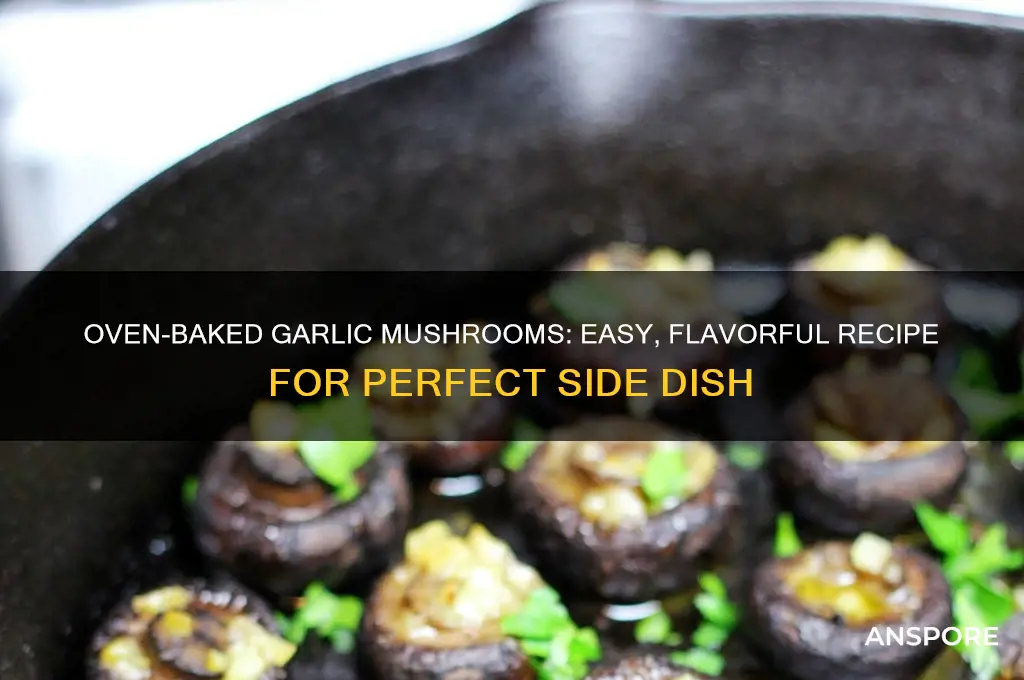 how to cook garlic mushrooms in the oven