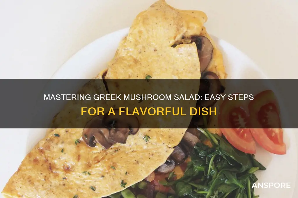 how to cook greek mushroom salad