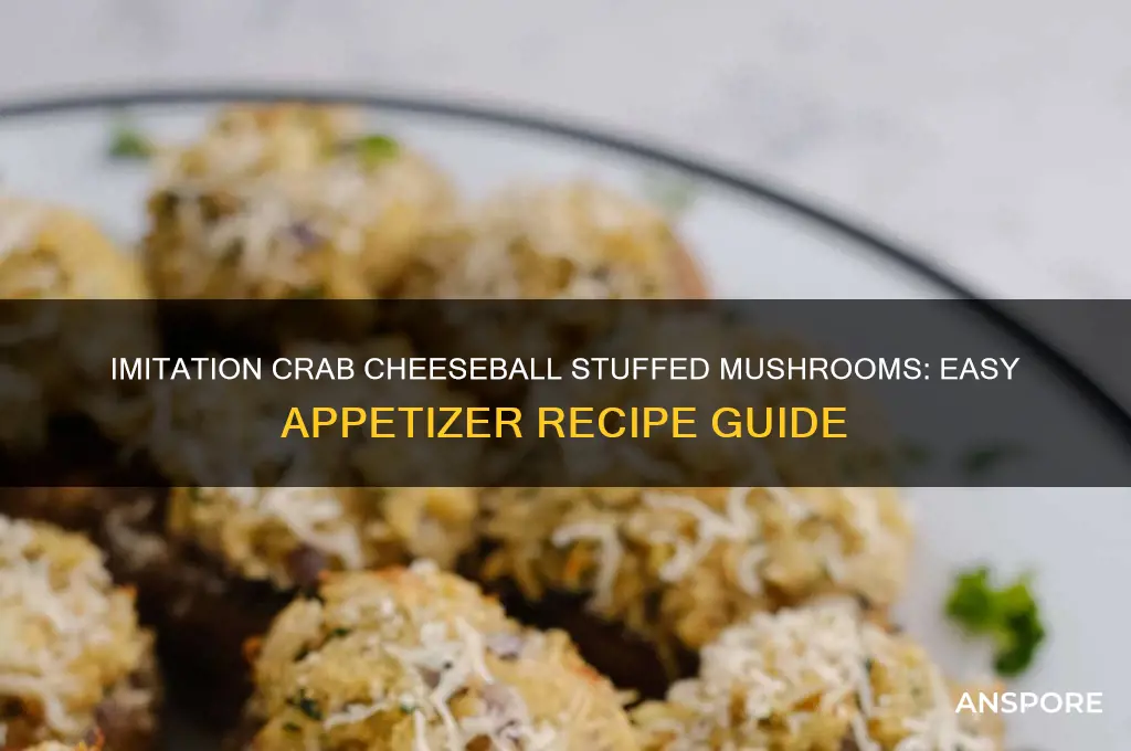 how to cook imitation crab cheeseball mushrooms