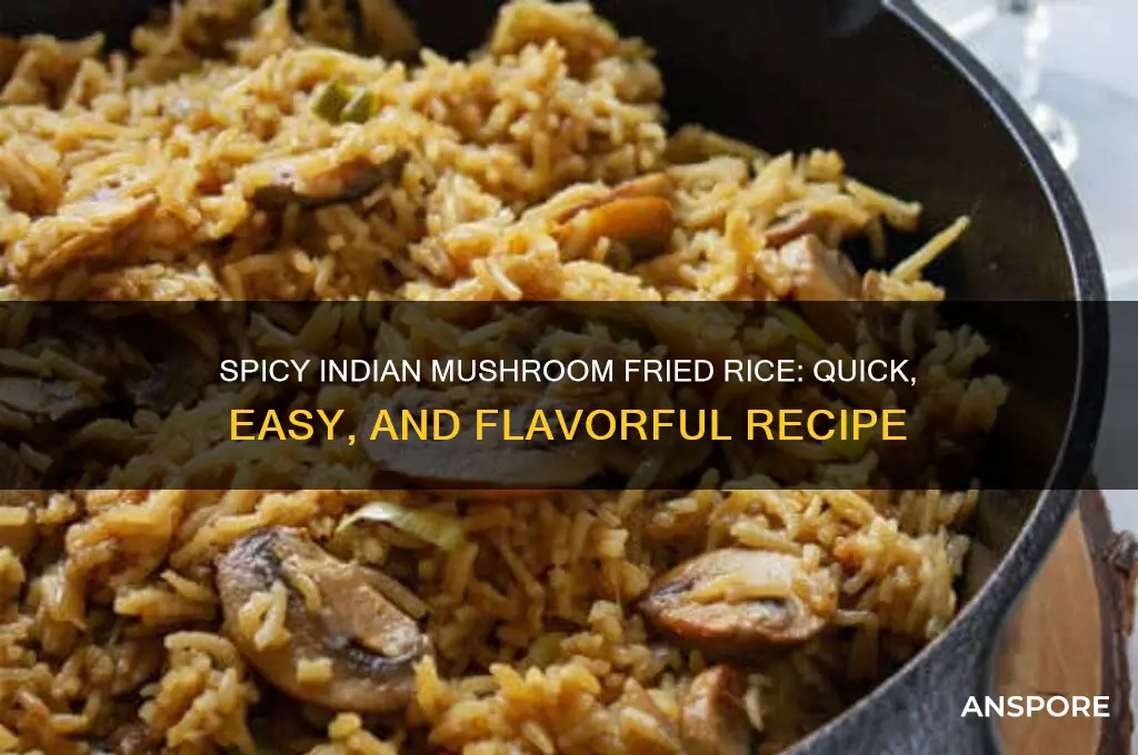 how to cook indian mushroom fried rice