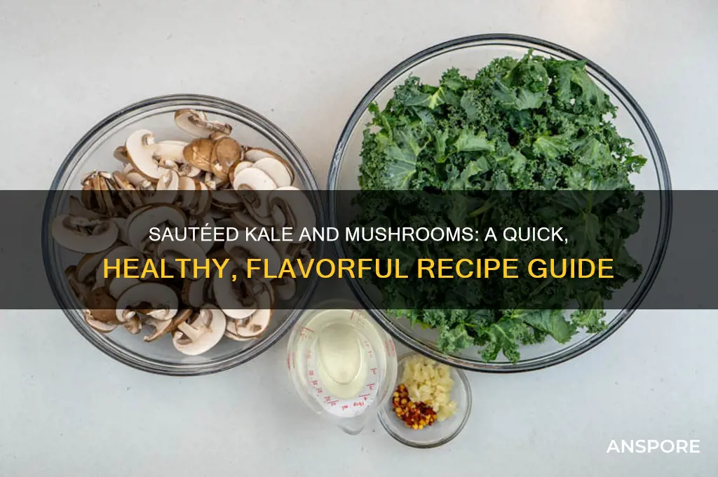 how to cook kale and mushrooms