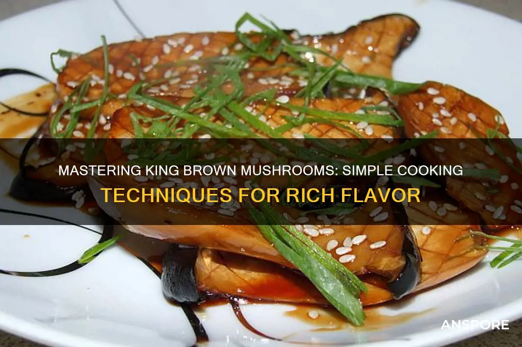 how to cook king brown mushrooms