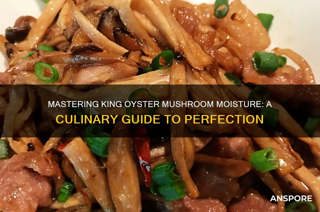 how to cook king moisture of mushroom