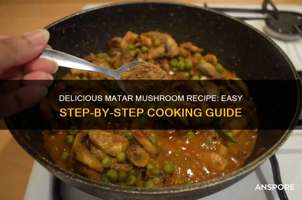 how to cook matar mushroom